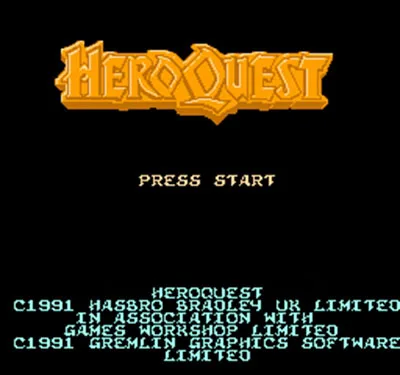 

Hero Quest Region Free 60 Pin 8Bit Game Card For Subor Game Players