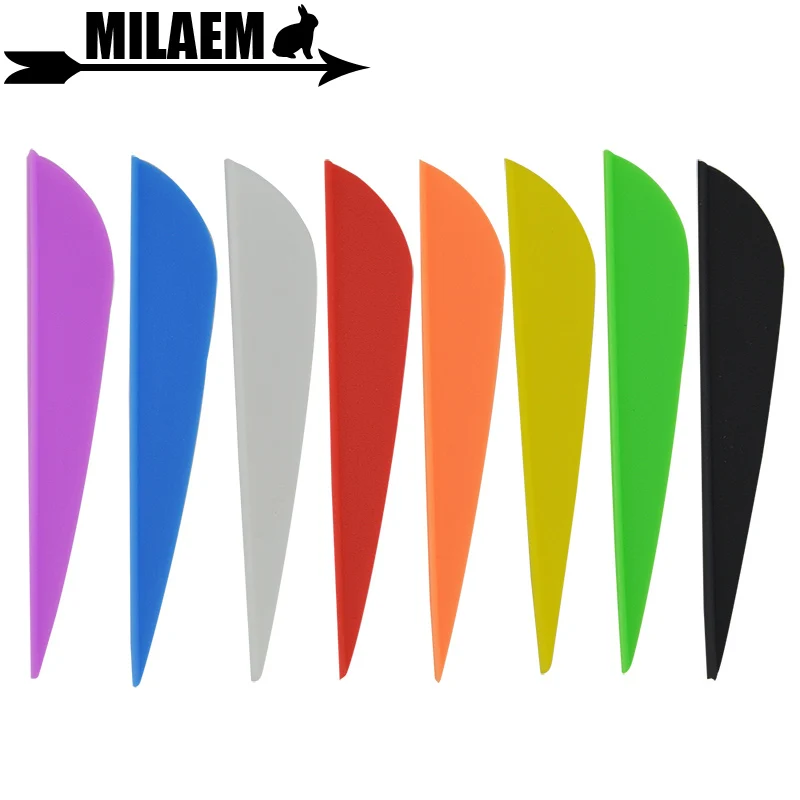 

50pcs 3inch Archery Arrow Feather Drop Shape Rubber Feather Fletching Vanes Arrow Hunting Shooting Accessories