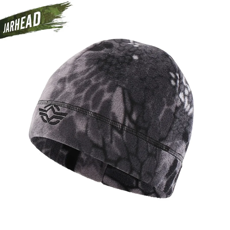 

56~60cm Elastic Winter Riding Fishing Warm Tactical Fleece Caps Men Outdoor Thermal Breathable Windproof Cycling Hats