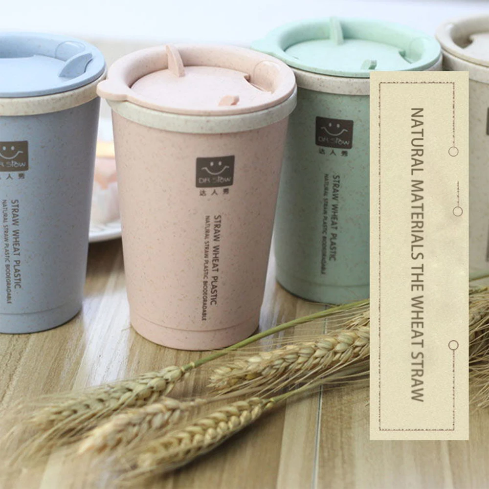 JIVANWARE NATURAL MATERIAL WHEAT STRAW COFFEE CUP Double ...