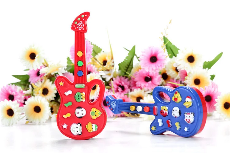 Новая дизайнерская детская электронная гитара игрушка детская рифма музыка детская игрушка подарок CQ0407#10