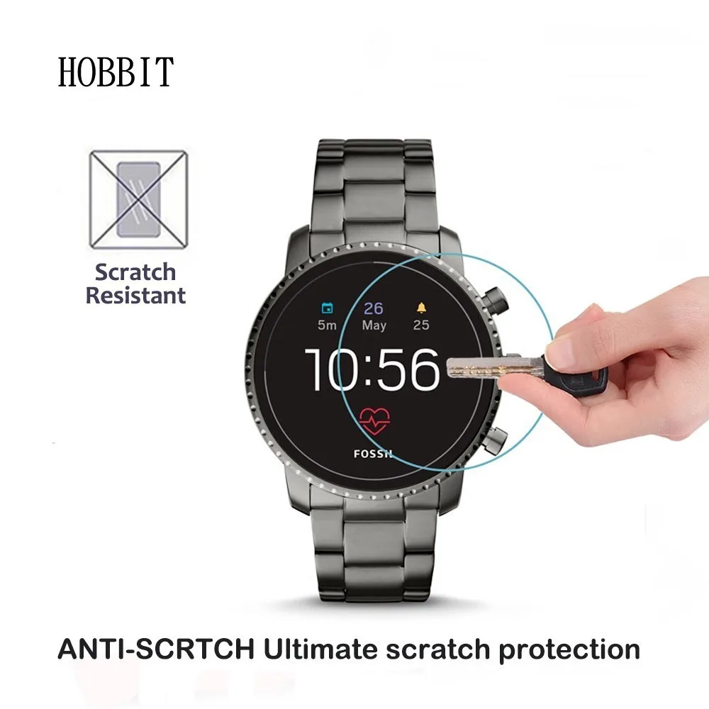 0 3 мм 2.5D прозрачное закаленное стекло Защита экрана для Fossil Q исследователь HR Gen 4