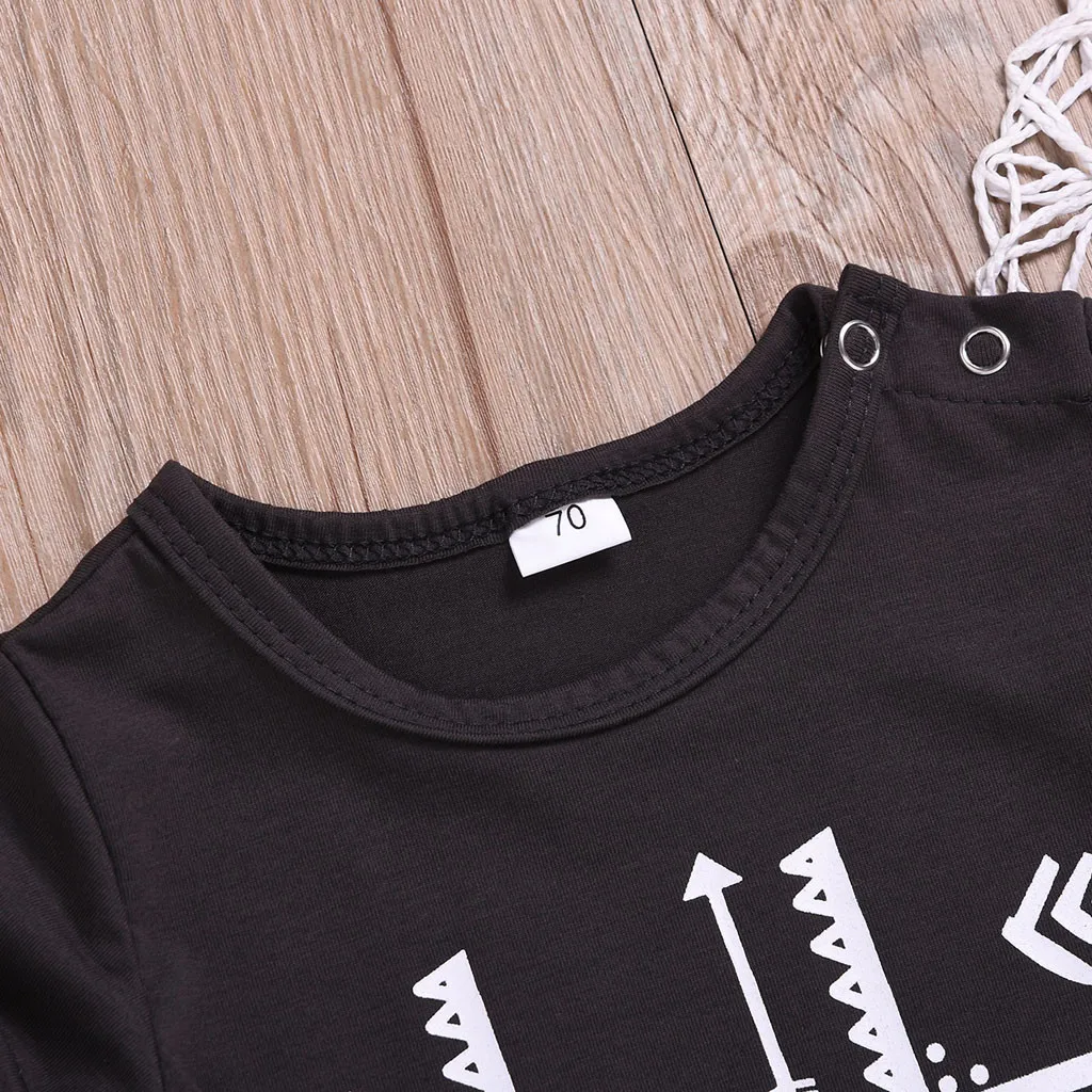 SZYADEOU для новорожденных для маленьких мальчиков одежда с буквенным принтом наряды L4>