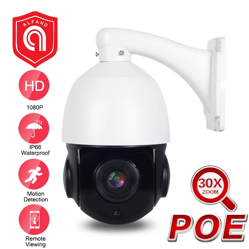 

Infrared Waterproof IP66 30X Zoom HD PTZ POE Dome IP Camera 1080P 2MP 5MP Outdoor Onvif Security Network Camera