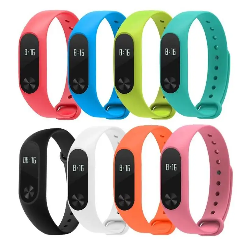 

200PCS For Xiaomi Mi Band 2 Bracelet Strap Miband 2 Strap Wristband Replacement Smart Band Accessories For Mi Band 2 Silicone