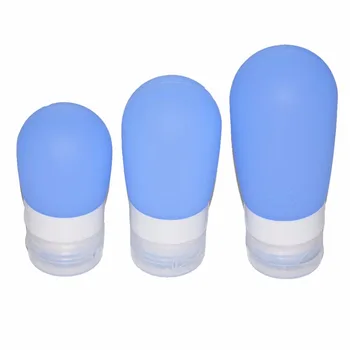 

Refillable Silicone Shampoo Shower Gel Lotion Sub-bottling Tube Squeeze Tool Travel Bottles Empty Portable Bottle 3 sizes