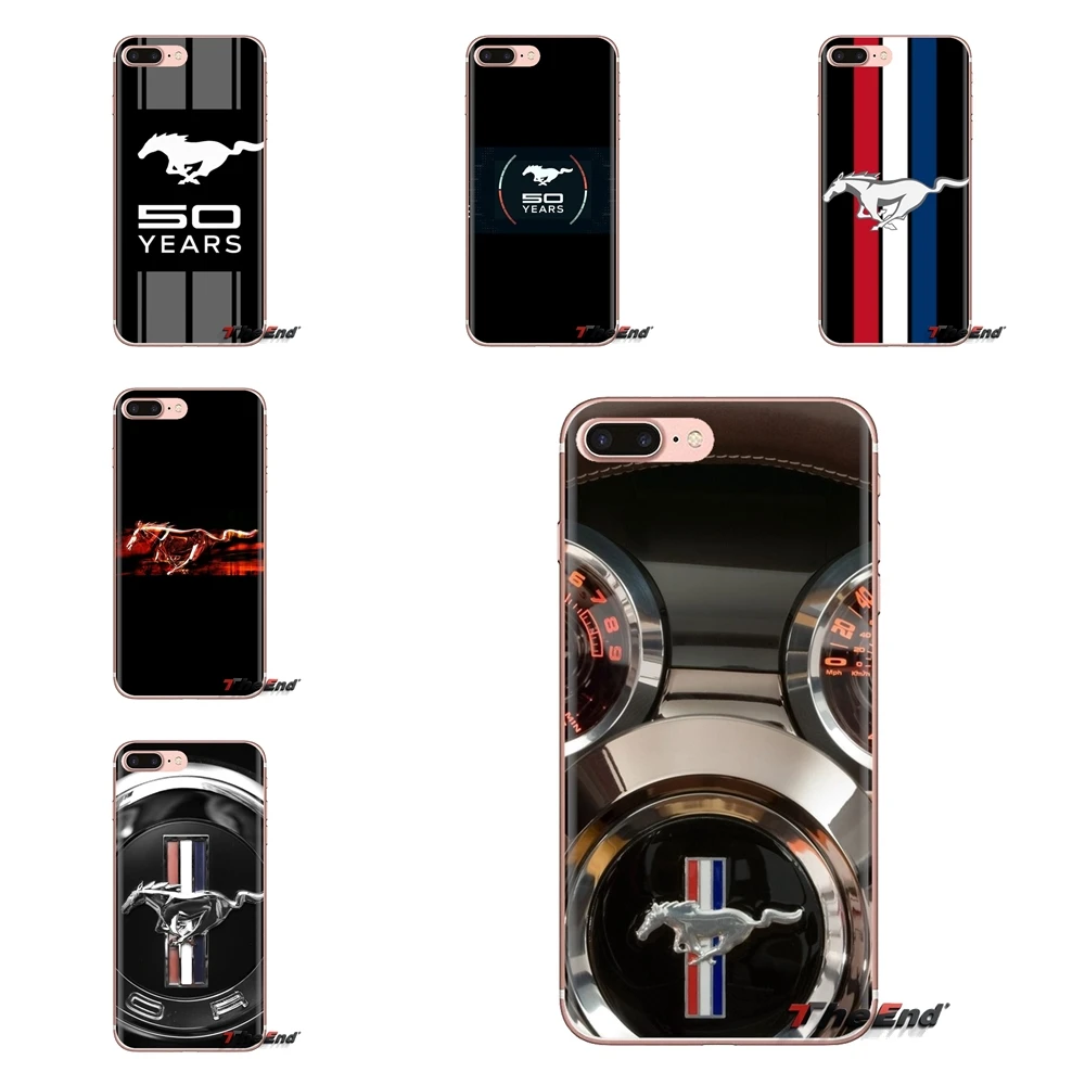 Мягкие прозрачные чехлы для iPod Touch Apple iPhone 4 4S 5 5S SE 5C 6 6S 7 8 X XR XS Plus MAX Ford Mustang horse с