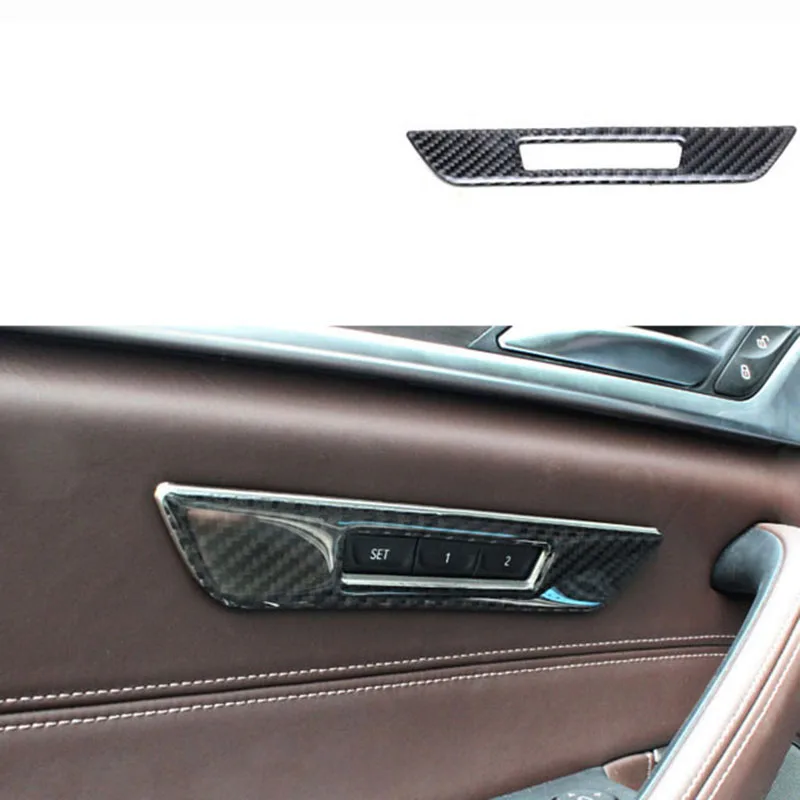 

lsrtw2017 carbon fiber car seat memory button frame trims for bmw 5 series g30 g31 525 520 530 528 540 535 2018 2019