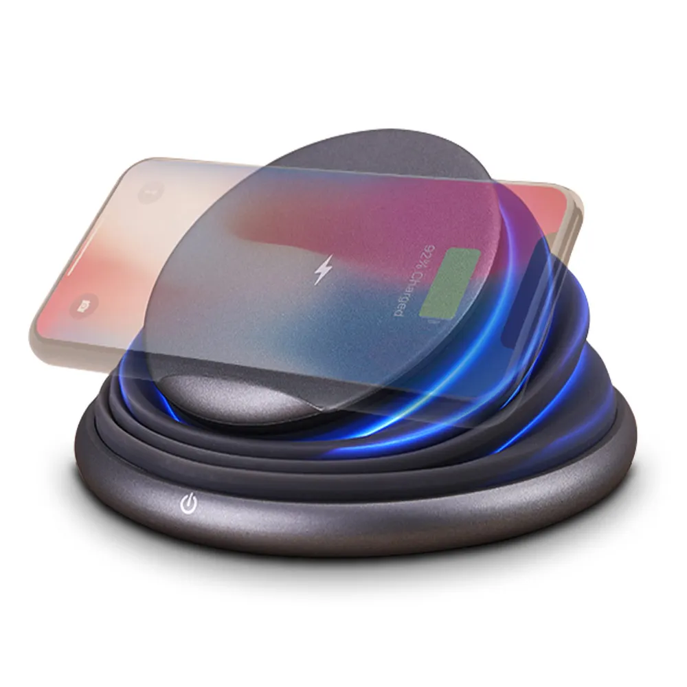 

Ascromy Telescopic Table Lamp Wireless Charger Stand For iPhone XS Max XR X Samsung Galaxy S9 Plus S8 LED Induction Charging Pad
