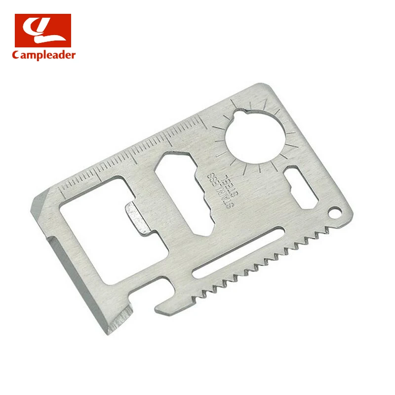 

Campleader Camping Multipurpose 11 In 1 Multifunction Pocket Tool Outdoor Surviving Tools Card Tool Blade Bussiness Knife