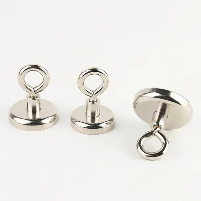 

New Round Neodymium Magnet With Countersunk Hole And Eyebolt Super Powerful Holes Magnets