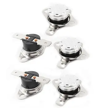 

5 x 250VAC 10A 45C Kitchenware NO Thermal Temperature Switch Thermostat KSD301