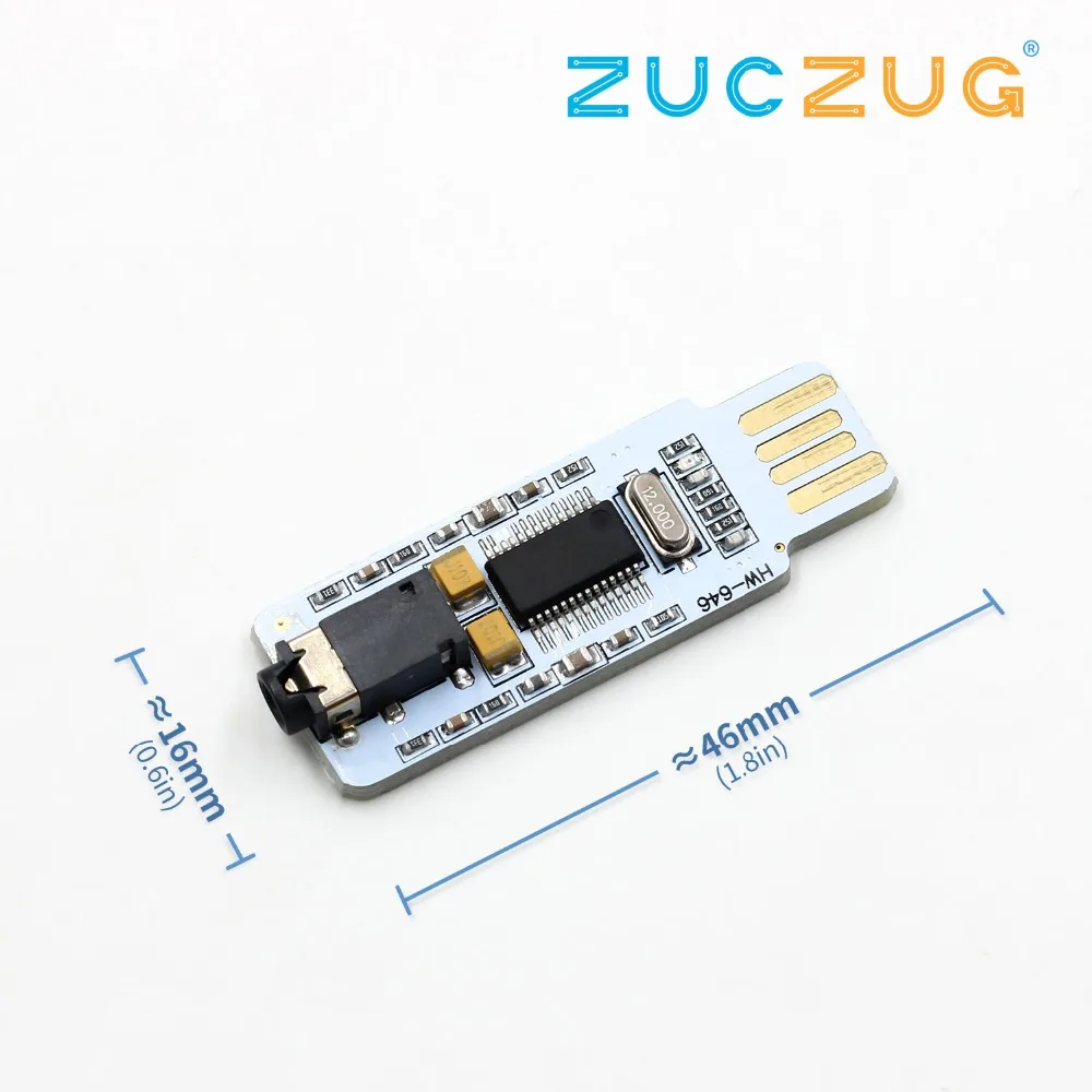 Мини PCM2704 USB Аудио Звуковая карта DAC декодер плата Бесплатный привод для ПК ноутбука