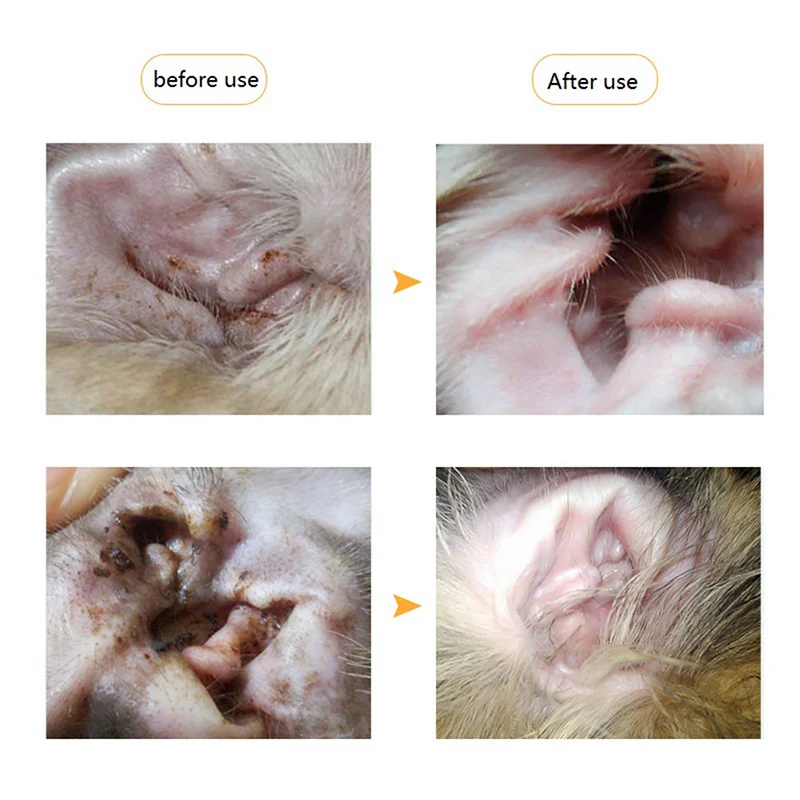 33 мл ПЭТ серьги капельки собачий ушной канал очиститель для кошачьего ушного канала воспаление ушные затычки для ушей домашних животных убивают бактерии облегчить зуд