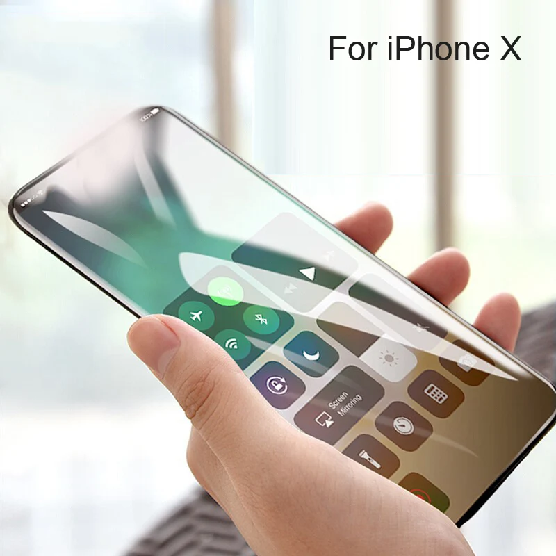 Закаленное стекло TOMKAS 5D с закругленными краями для iPhone X 10 7, защитные пленки для iPhone X 7, 6, 6 S, 8 Plus, 6 S, защитная стеклянная пленка