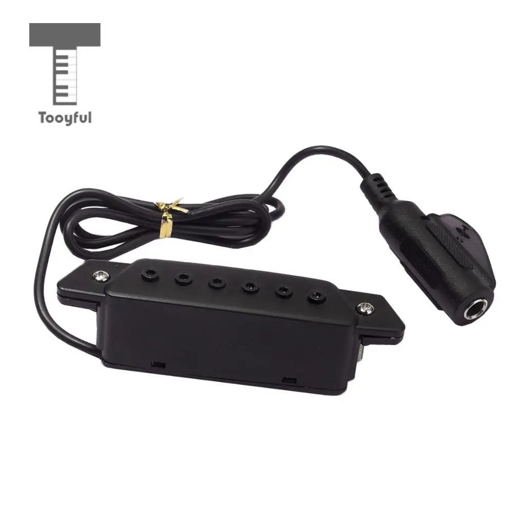 Tooyful Magnetic Soundhole Pickup for Acoustic Guitar with 6.35mm Output Endpin Jack