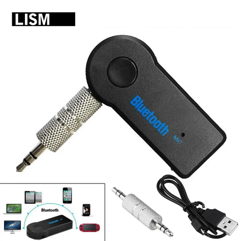 3.5mm Bluetooth Music A2DP Streaming Stereo Car Wireless Aux Receiver Adapter