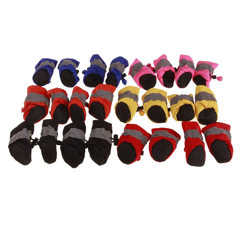 Pet Dog Boots Indoor Paw Protector Pet Boots Soft Sole Anti-Slip Dog Shoes For Small Medium and Large Dogs 4 Pcs3