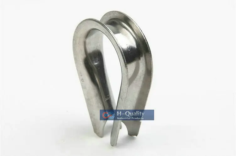 

100PCS M4 Stainless Steel 304 DIN6899 Heavy Duty Wire Rope Cable Thimbles Free Shipping Wholesale High Quality