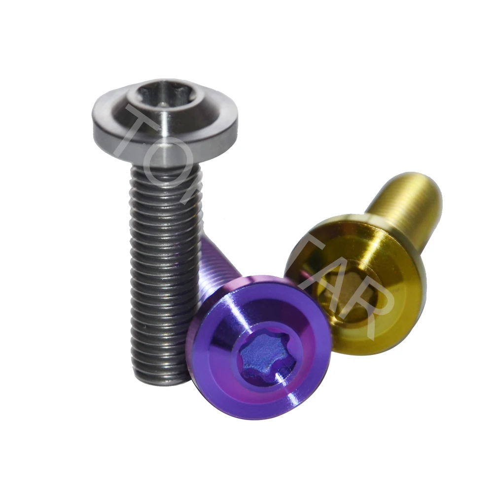 

M8 x 40 Titanium Bolts Ti Bolt Torx Headed Screws Ti Fastener Motorcycle Titanium Bolts Pitch 1.25 4 PCS