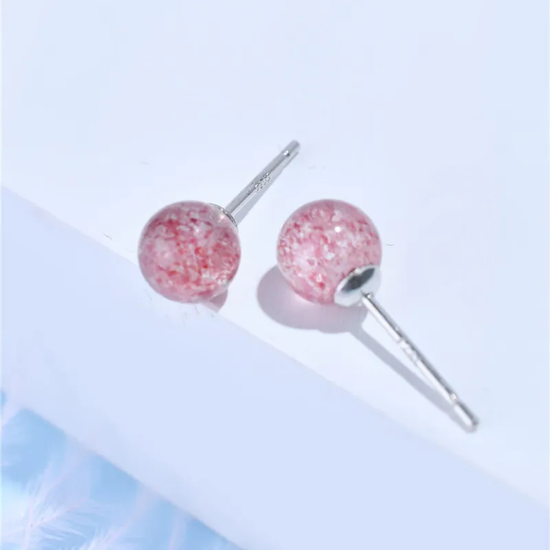 LBLS Stud Earrings Silver Opal Real 925 Sterling Silver Earrings Fashion Trendy Cystal Stone Small Earrings for Girls Kids (10)