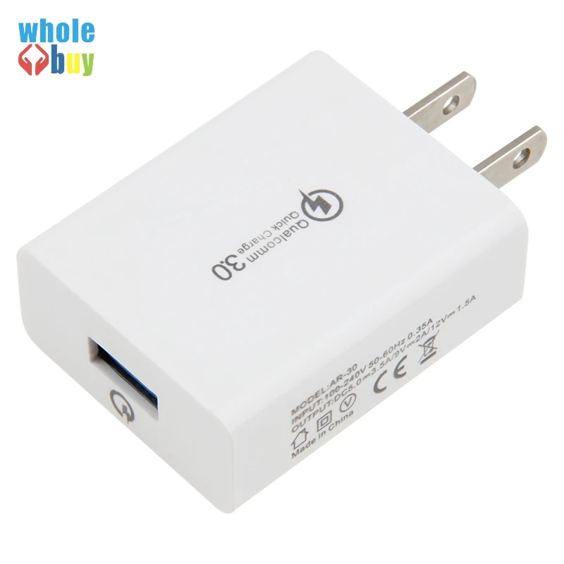 US $388.57 300pcs USB Charger QC 30 US Plug Fast Charging Wall Mobile Phone Charger For Iphone Samsung S10 S9 Huawei P20 USB Power Adapter
