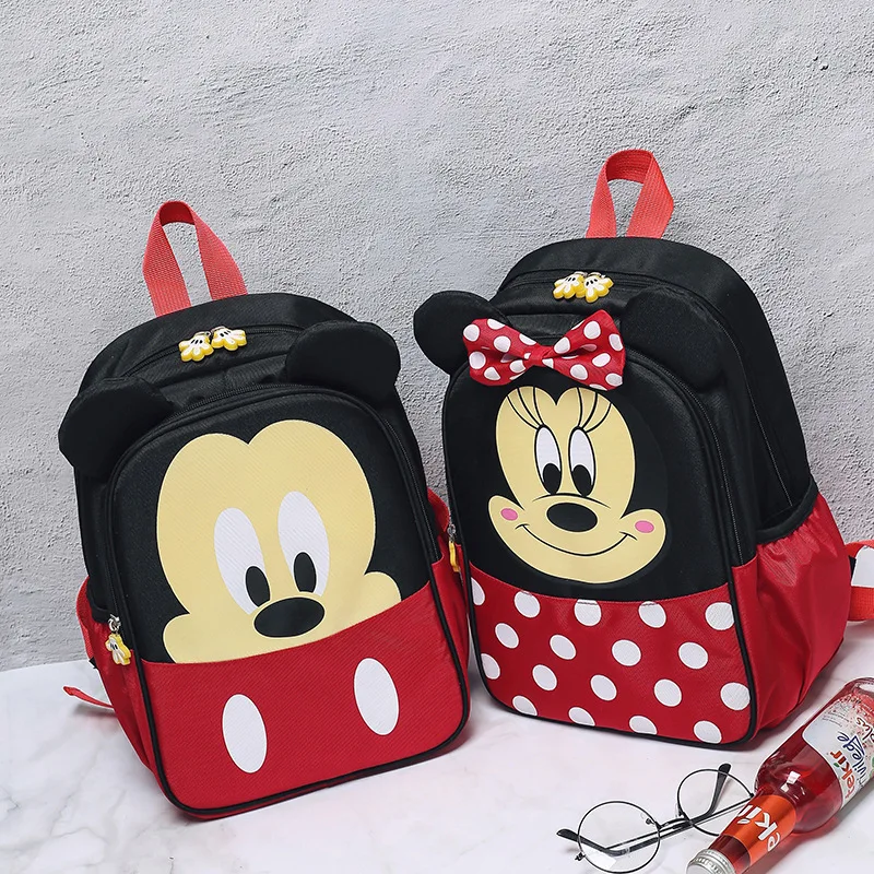 

Wholesale New Children Schoolbag Fashion Cartoon Micky Minie Shoulder Backpack for Boys Girls Travel Cute Backpack Hot Gifts