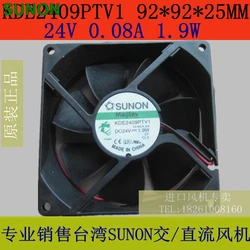 Ventilador para Sunon KDE2409PTV1, Enfriador de 9225, 9CM, 92x92x25MM, 24V, 1,9 W