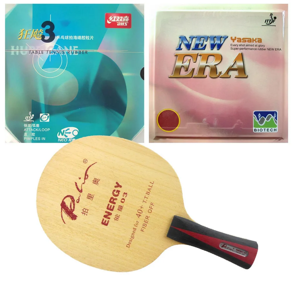 ФОТО Original Pro Table Tennis PingPong Combo Racket Palio ENERGY 03 with Yasaka ERA 40mm NO ITTF + DHS NEO Hurricane3
