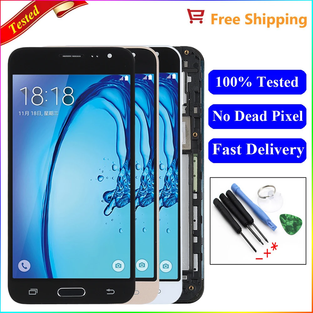 

For Samsung J3 2016 lcd J320F J320M LCD Display Digitizer Touch Screen With Frame J3 Display For Samsung Galaxy j3 2016 J320 lcd