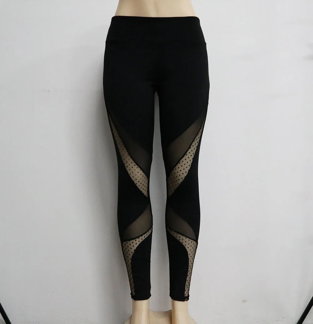 Maryigean Black New Fashion Mesh Patchwork Leggings School Exercise Women Leggins Female Elastic Pant Capri Fitness Leggings Maryigean Black New Fashion Mesh Patchwork Leggings School Exercise Women Leggins Female Elastic Pant Capri Fitness Leggings