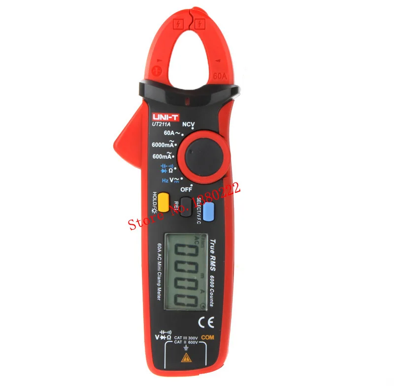 

UNI-T UT211A 6000 Counts Digital Multimeter True RMS high precision Mini Clamp Meters Auto Range V.F.C. NCV Capacitance