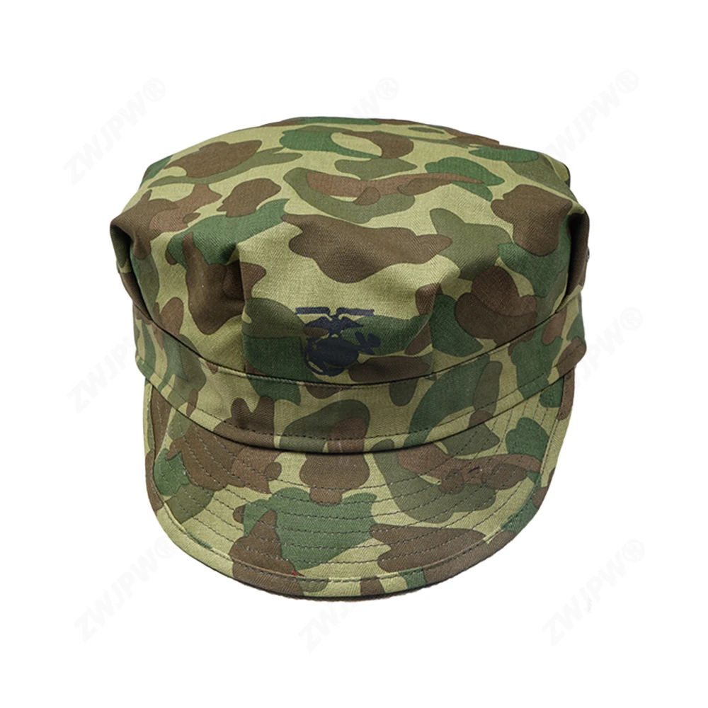 

WW2 US ELITE ARMY PACIFIC CAMOUFLAGE OCTAGONAL FIELD CAP HAT US/401103