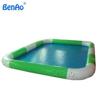 Best W010 Lowest Price 6m*8m Inflatable Water Pool, PVC Swimming Pool For Water Ball 0.9mm PVC Repair Kits + Air Blower For Free