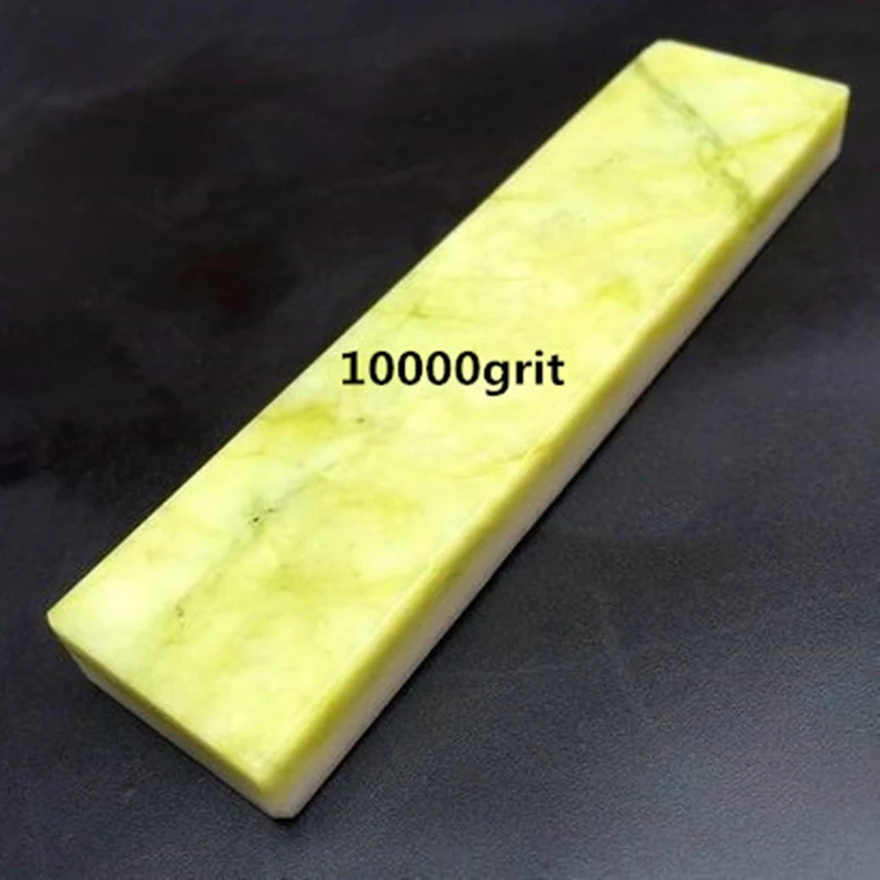 Kitchen Knife Sharpening Stone 10000/8000 Grit Straight Agate Oil Stone Razor Whetstone Home Polishing Dual-side 10*2.5*1cm