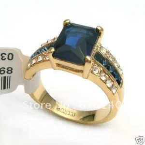 

6PC blue ring size 8#