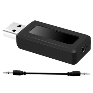 Bluetooth аудио приемник мм 3,5 мм мини музыкальный адаптер для авто AUX динамик наушников USB портативный стерео беспроводной аудио кабель - изображение