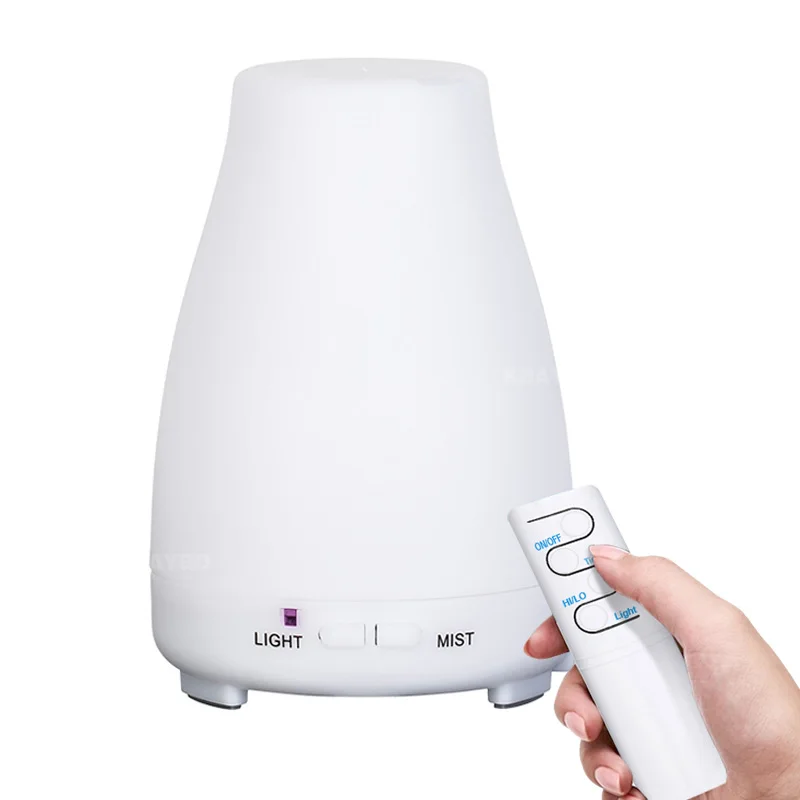 

200ML Ultrasonic Humidifier Aromatherapy essentia Oil Diffuser Cool Mist With Color LED Lights remote control mini