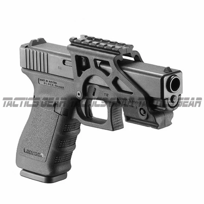 

Tactical GIS Rail Scope Mount For Glock GIS G17 Black Laser Flashlight With Picatinny Rail