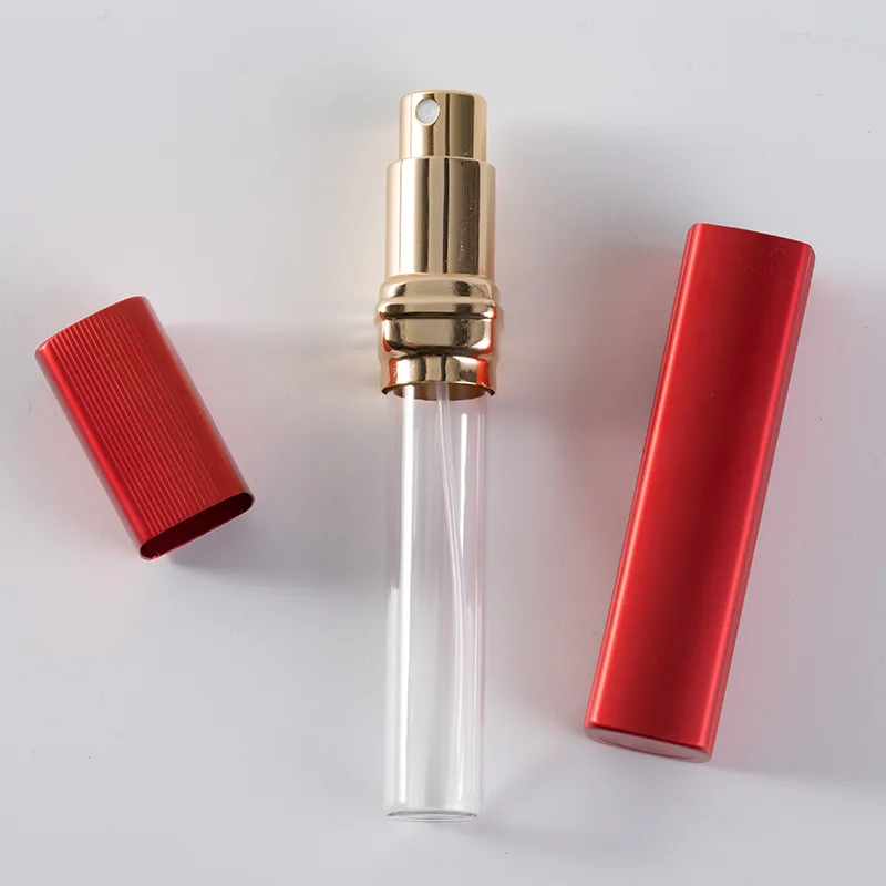 1Pcs 12ml Perfume Bottle Mini Portable Travel Refillable Perfume Atomizer Bottle Nozzle Spray Scent Pump Housing 6 Color Bottle