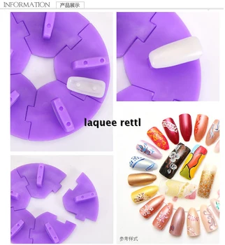 

Removable Practice Training Display Rack Nail Art False Tips Holder Stand Tools