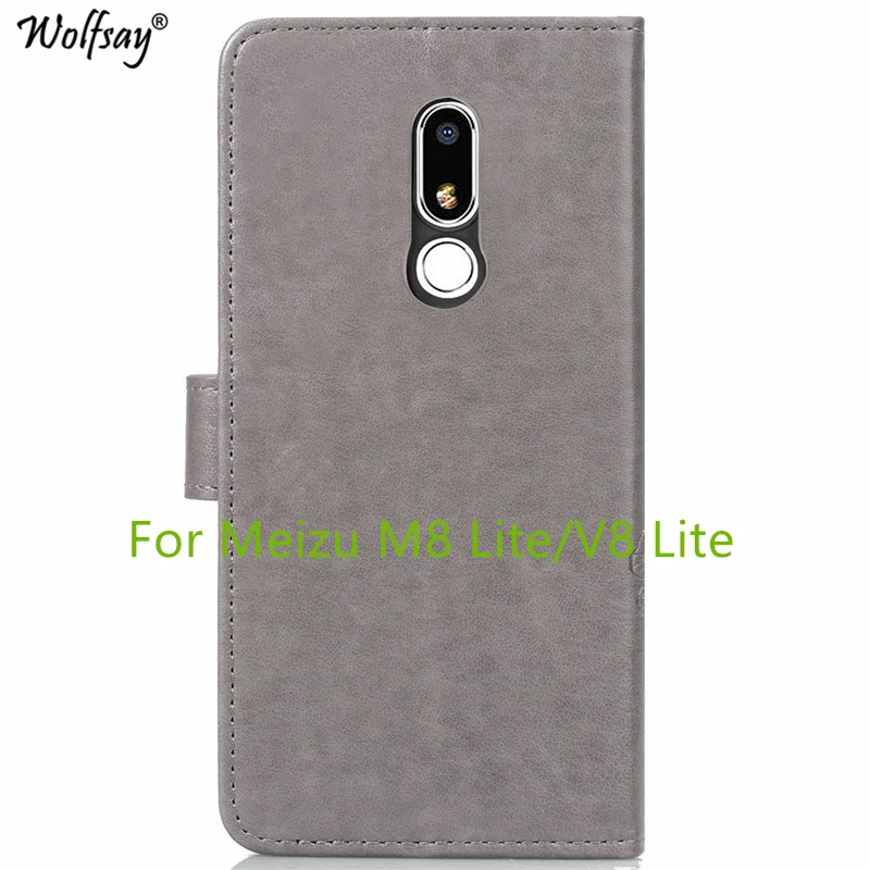 غطاء Meizu M8 حالة محظوظ الوجه محفظة جلدية حالة ل Meizu M8 لايت الهاتف حقيبة حالة ل Meizu M8/V8 برو الفاخرة كوكه 5.7 بوصة