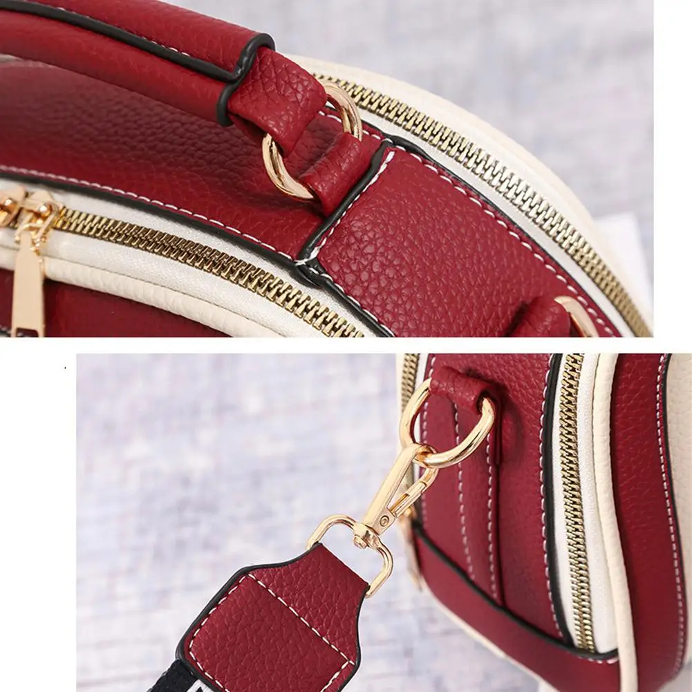 PinShang Saco Single ombro Bolsa de Couro Da Forma Das Mulheres Simples