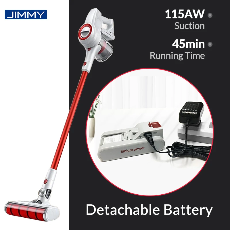 

Xiaomi JIMMY JV51 Handheld Cordless Vacuum Cleaner Portable Wireless Cyclone Filter 115AW Suction Mi Carpet Dust Collector home