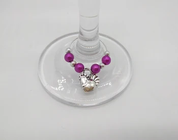 

Freeship 24x NEW classical HEN night out party wine glass charm marker Wedding Table decoration decorating vinos etiqueta