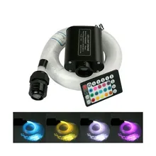 Дистанционное управление 12 Вт аудио свет двигателя RGBW 12 В+ 200 шт. 0,75 мм(D.) 2 м(L) волоконно-оптический кабель комплект F/потолок крыши автомобиля DIY освещение