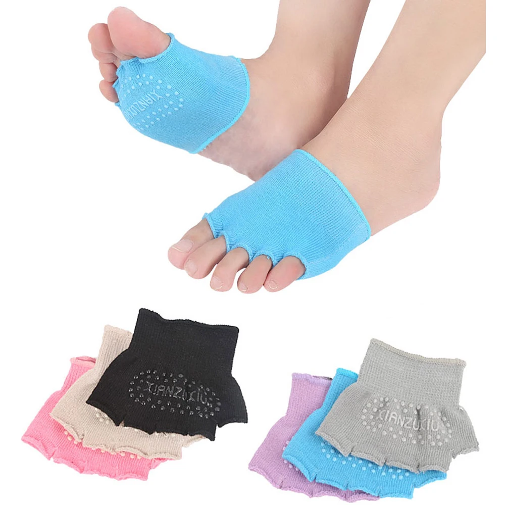 

1Pair Women's Toe Topper Socks Peep Toe Socks No Show Half Toe Forefoot Socks