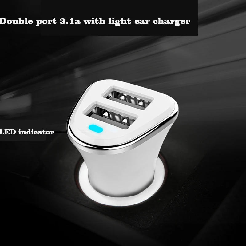 Fiuzd سريع USB شاحن سيارة لهواوي p30 p20 p10 برو Xiaomi Redmi ملاحظة 7 المزدوج USB سيارة الهاتف شاحن آيفون x 8 7 6