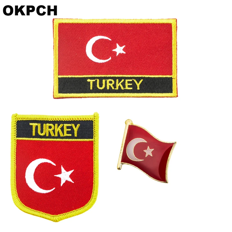 3 шт./комплект нашивки для одежды Турецкий флаг|patch badge|flag patchturkey flag patch |