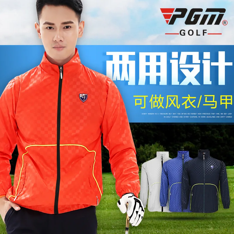 PGM golf apparel Mens winter coat lightweight windbreaker